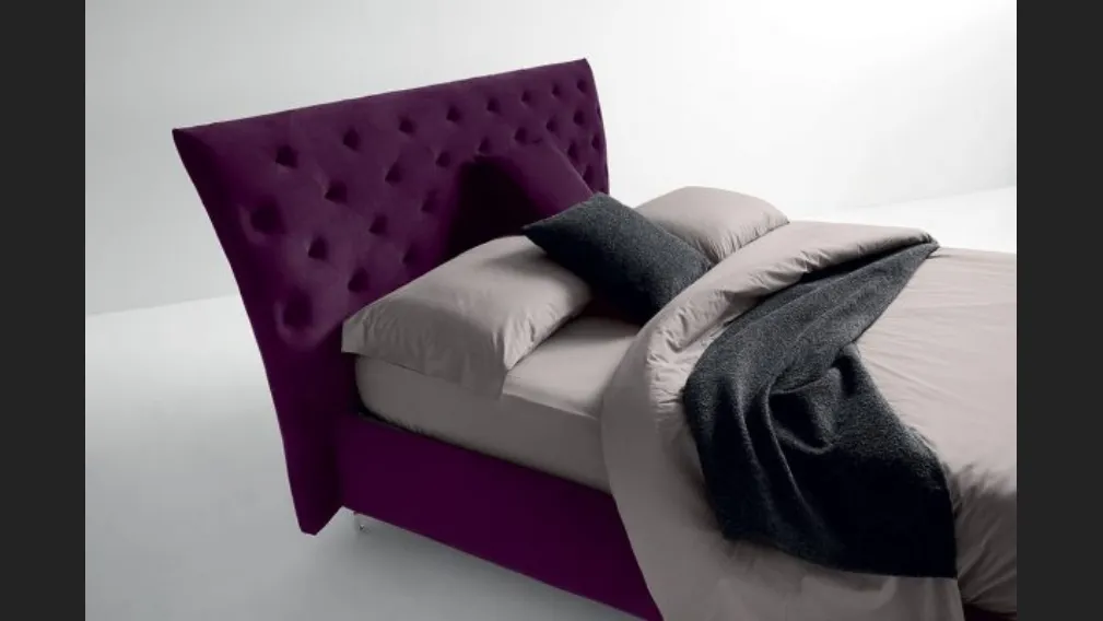 Letto singolo con box contenitore Duke di Bontempi Letti Design